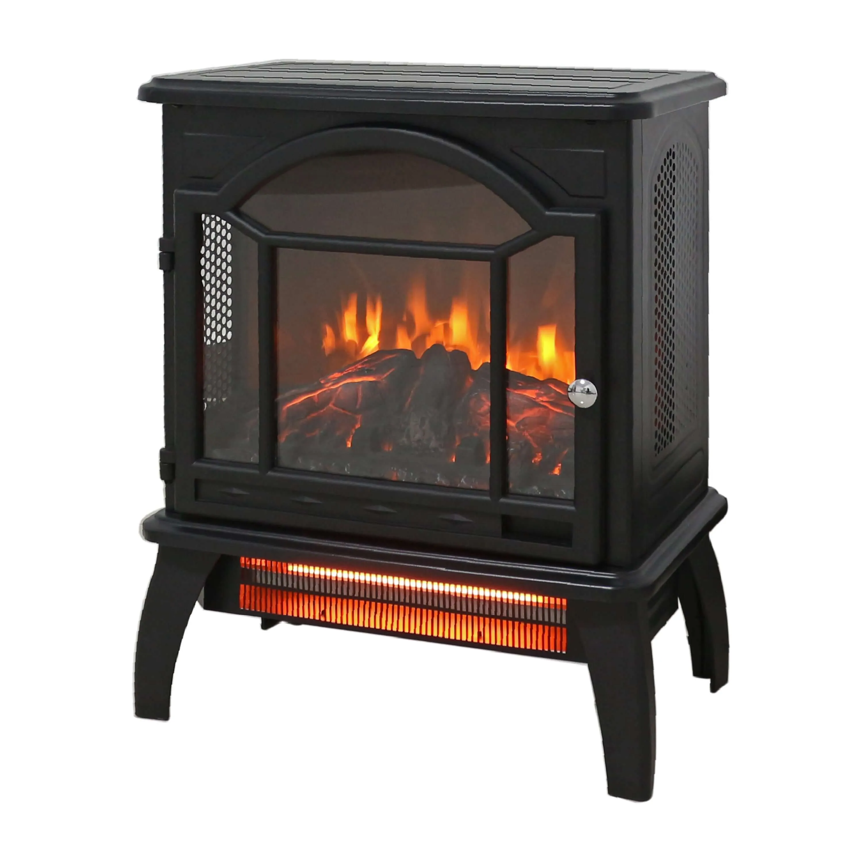 18 Infrared Electric Stove - Remote & Portable | Antique Black