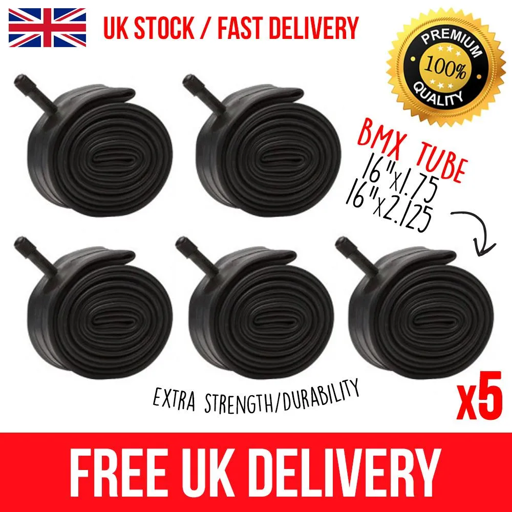 5x BMX 16" Inner Tube