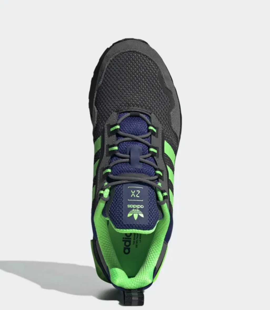 Adidas Original ZX 1K BOOST - SEASONALITY  Men’s - BLACK/GREY /NEON GREEN BLUE
