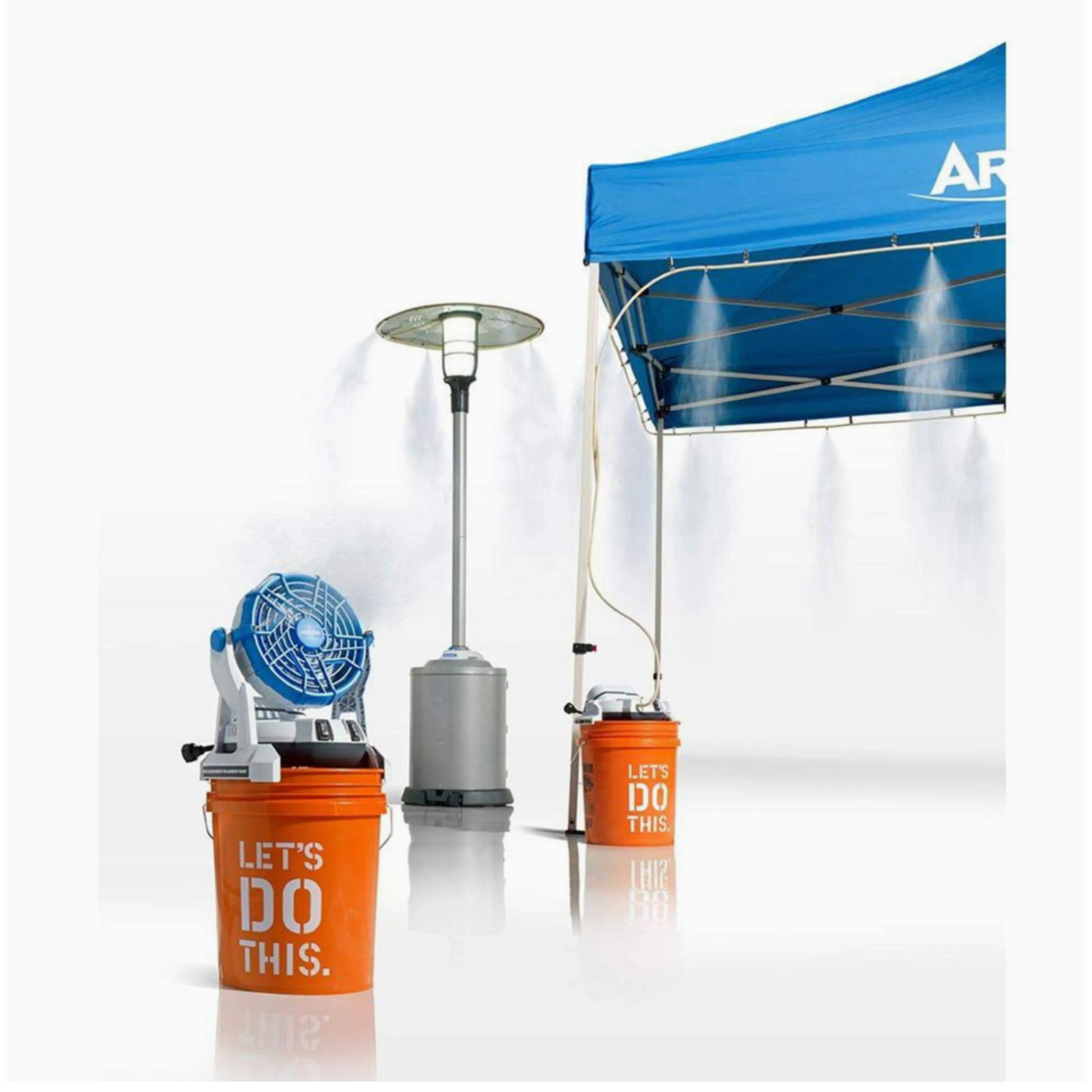 ARCTIC COVE 18-Volt Cool Cave 22 ft. Misting Kit