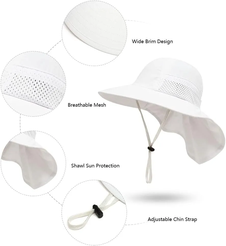 Baby Sun Protection Hat for Infant Toddlers Boys Girls UPF 50  Sunhat for Outdoor Beach Swim