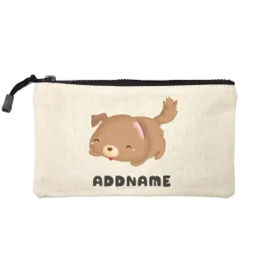 Birthday Friendly Animals Happy Sleeping Dog Addname Mini Accessories Stationery Pouch