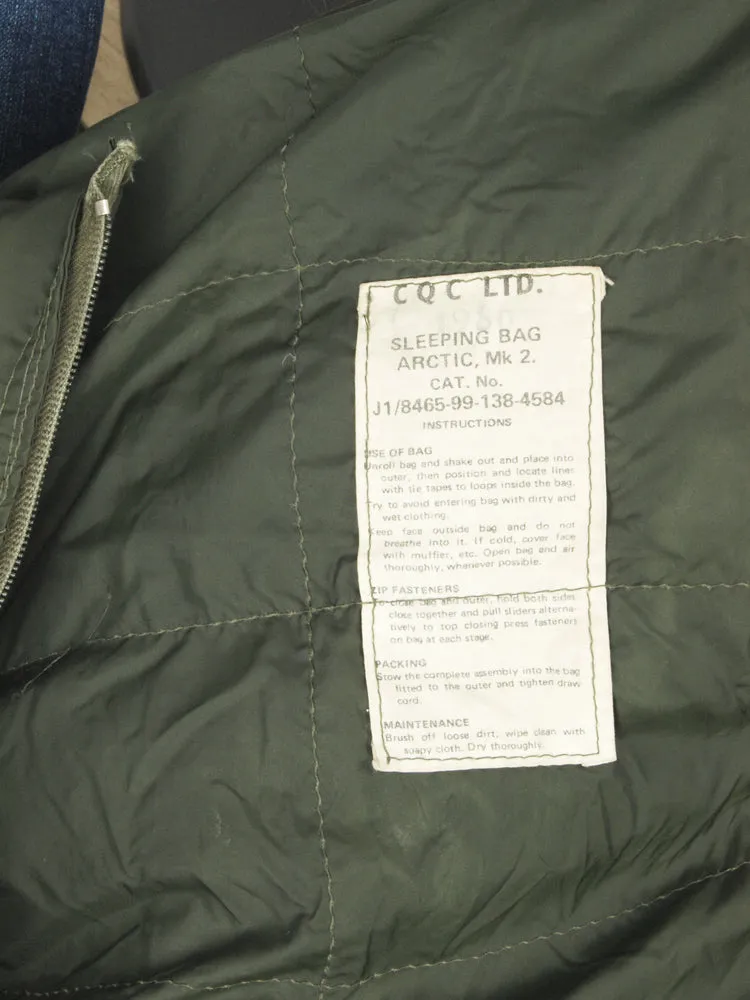 British Arctic Sleeping Bag, Mk 2 - feather/down filling
