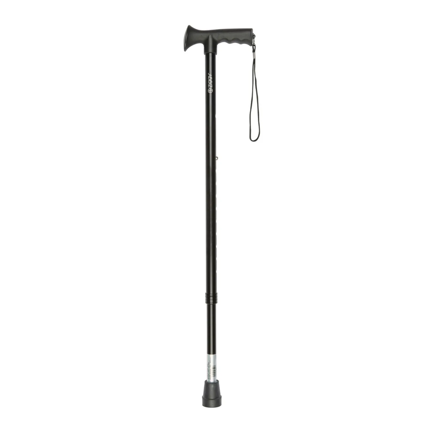 Charles Buyers Black Gel Grip Handle Adjustable Stick