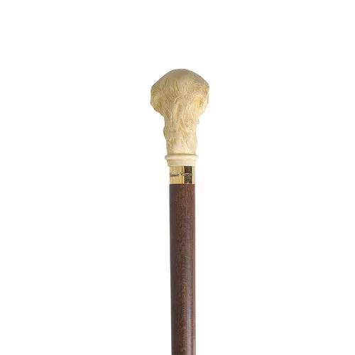 Classic Canes  Golden Retriever head Imitation Ivory Cane