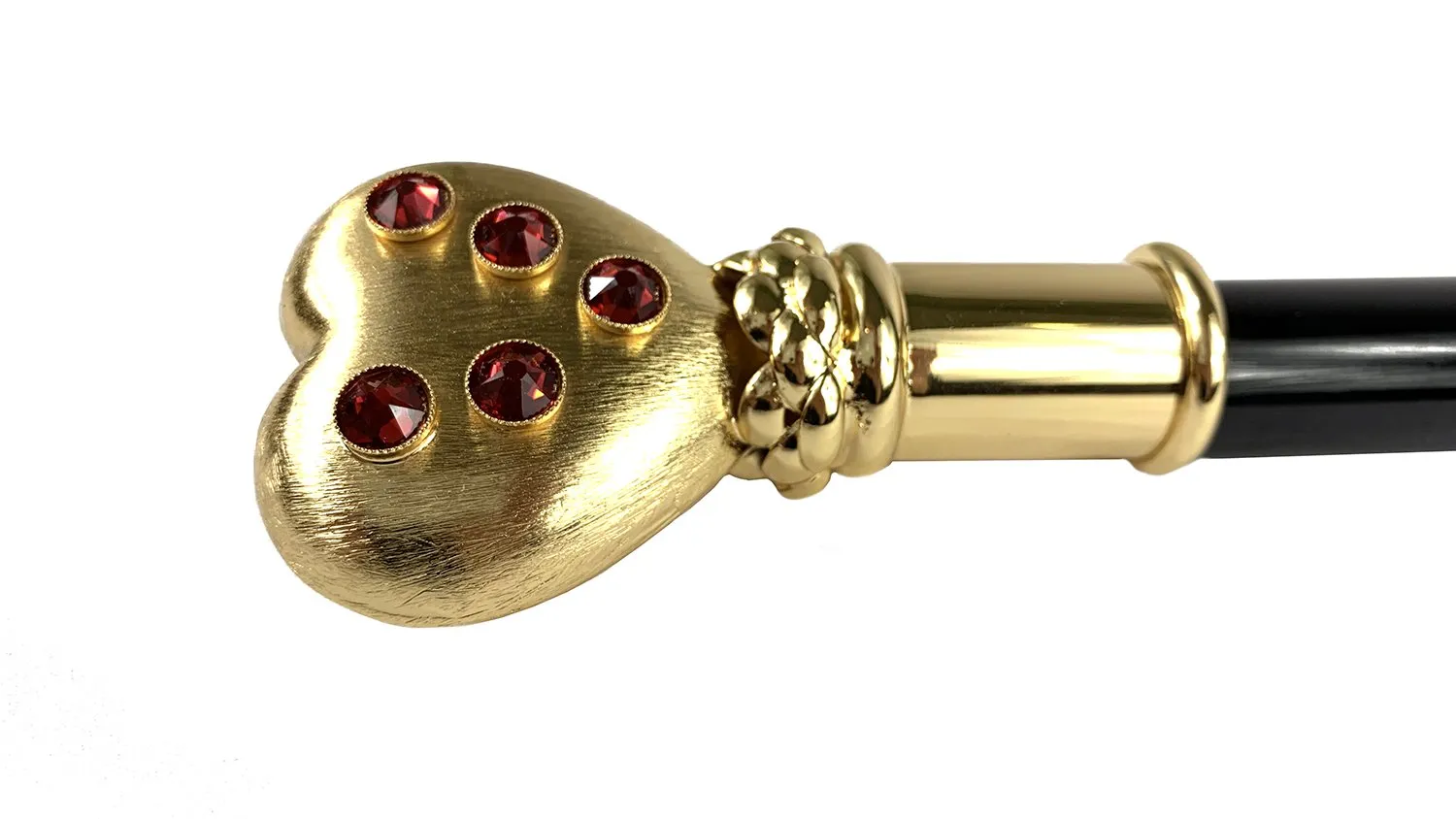 Collectible stick with 24K goldplated heart