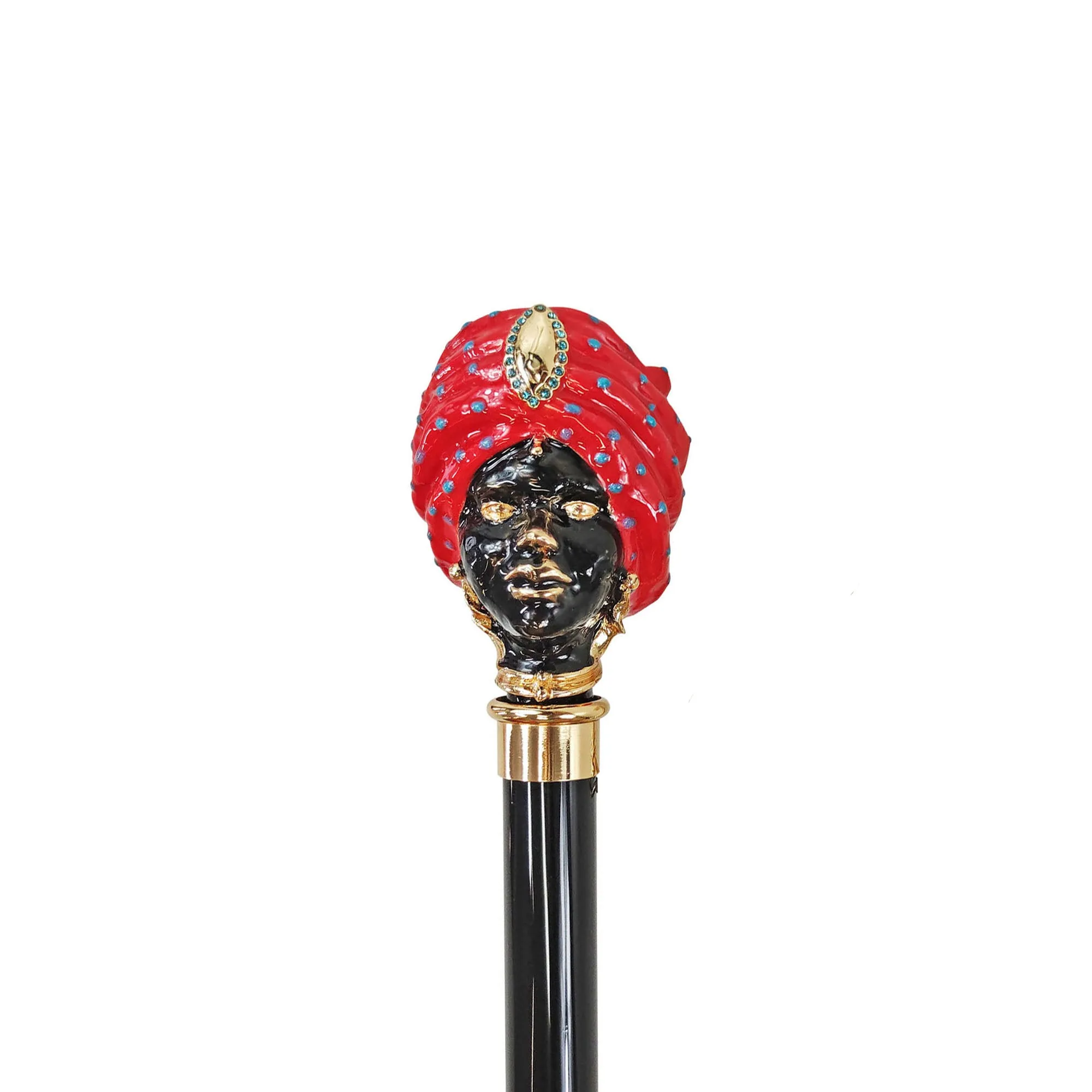 Colorful "Testa di moro" Walking stick - Woman