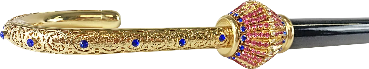 Elegant Walking cane for ladies with crystals