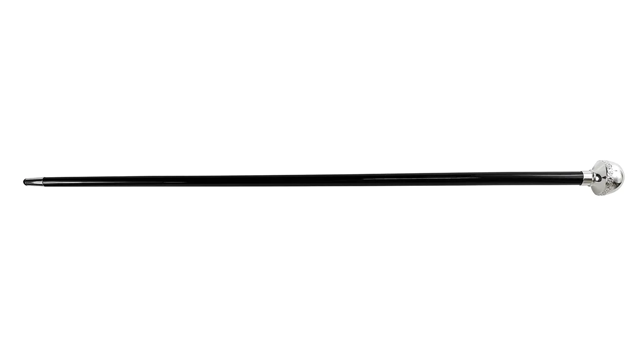 Elegant Walking stick with Silver-Plated Knob