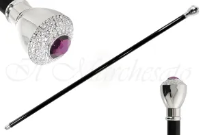 Elegant Walking Sticks - Crystal Encrusted Knob