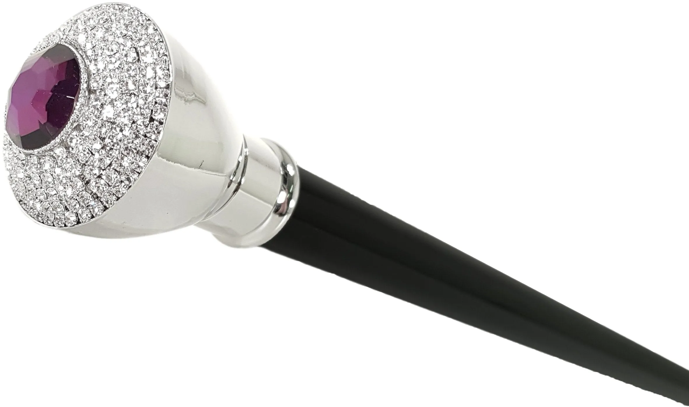 Elegant Walking Sticks - Crystal Encrusted Knob