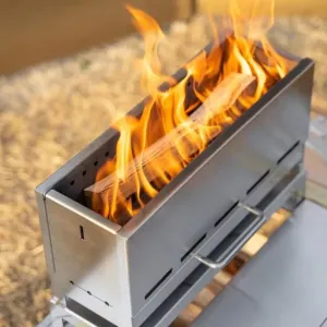 essential Portable Folding Campfire Brazier Wood Burner Stove Bonfire Heater Outdoor Camping Picnic Furnace Fire