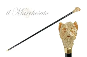 Exclusive gold plated and Hand enamelled dog