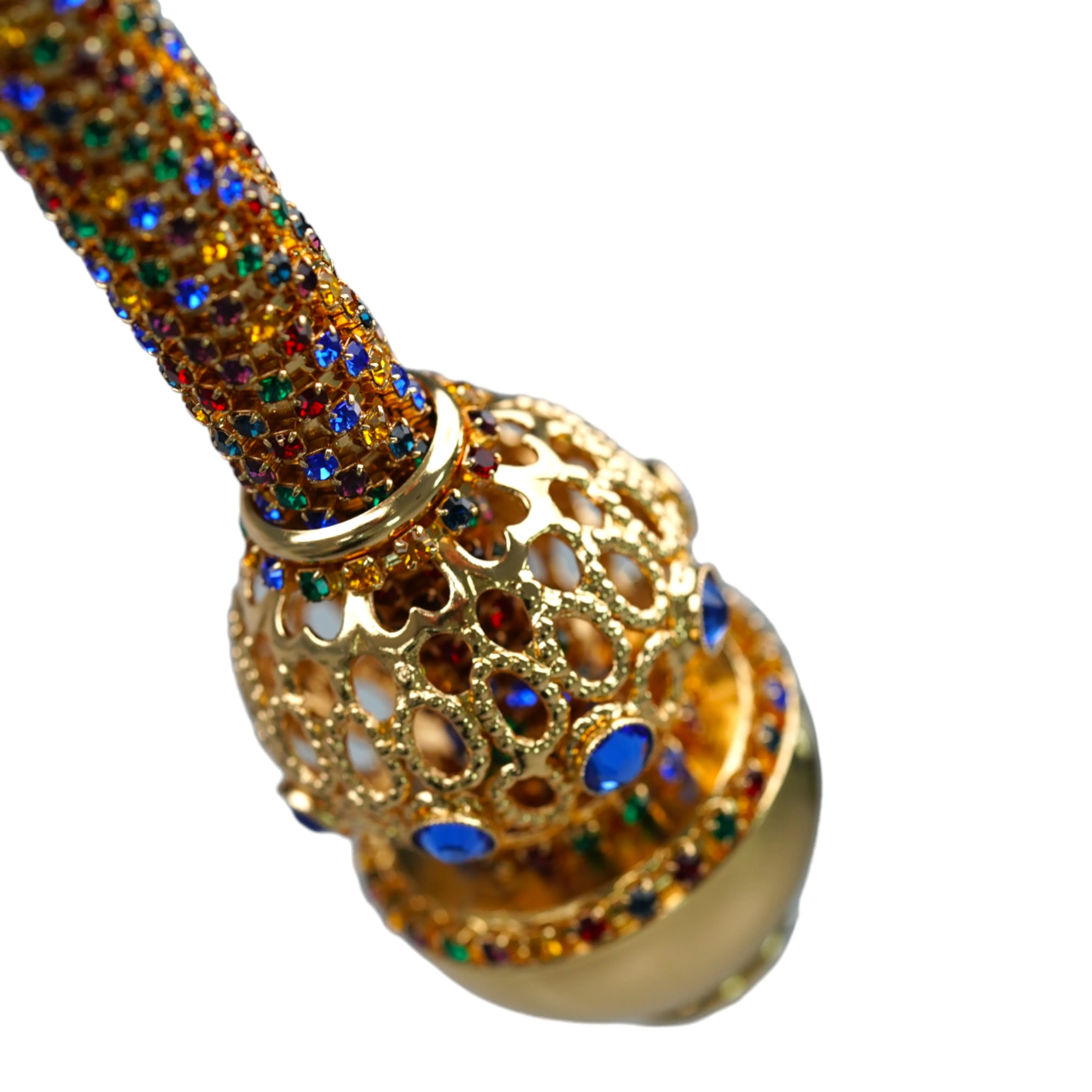 Golden Majesty: 24K Gold-Plated Walking Canes with Crystal Elegance