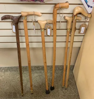 Handcrafted Wood Walking Sticks