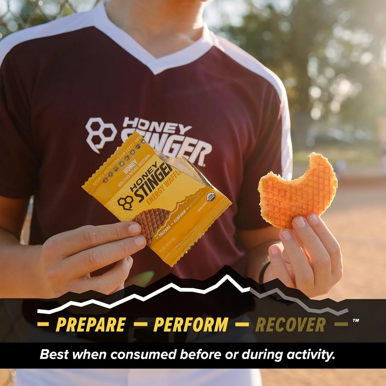 Honey Stinger Organic Honey Waffle Energy Stroopwafel for Exercise, Endurance and Performance Sports Nutrition for Home & Gym, Pre and Post Workout Box of 16 Waffles, 16.96 Ounce (Pack of 16)