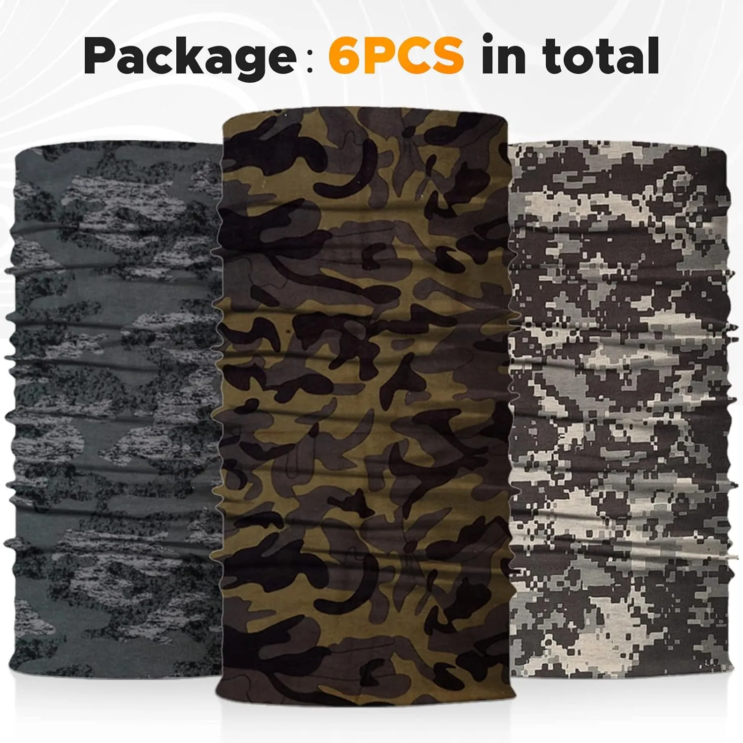 JOEYOUNG Headwear, Bandana, Neck Gaiter Head Wrap Headband Balaclava Magic Scarf