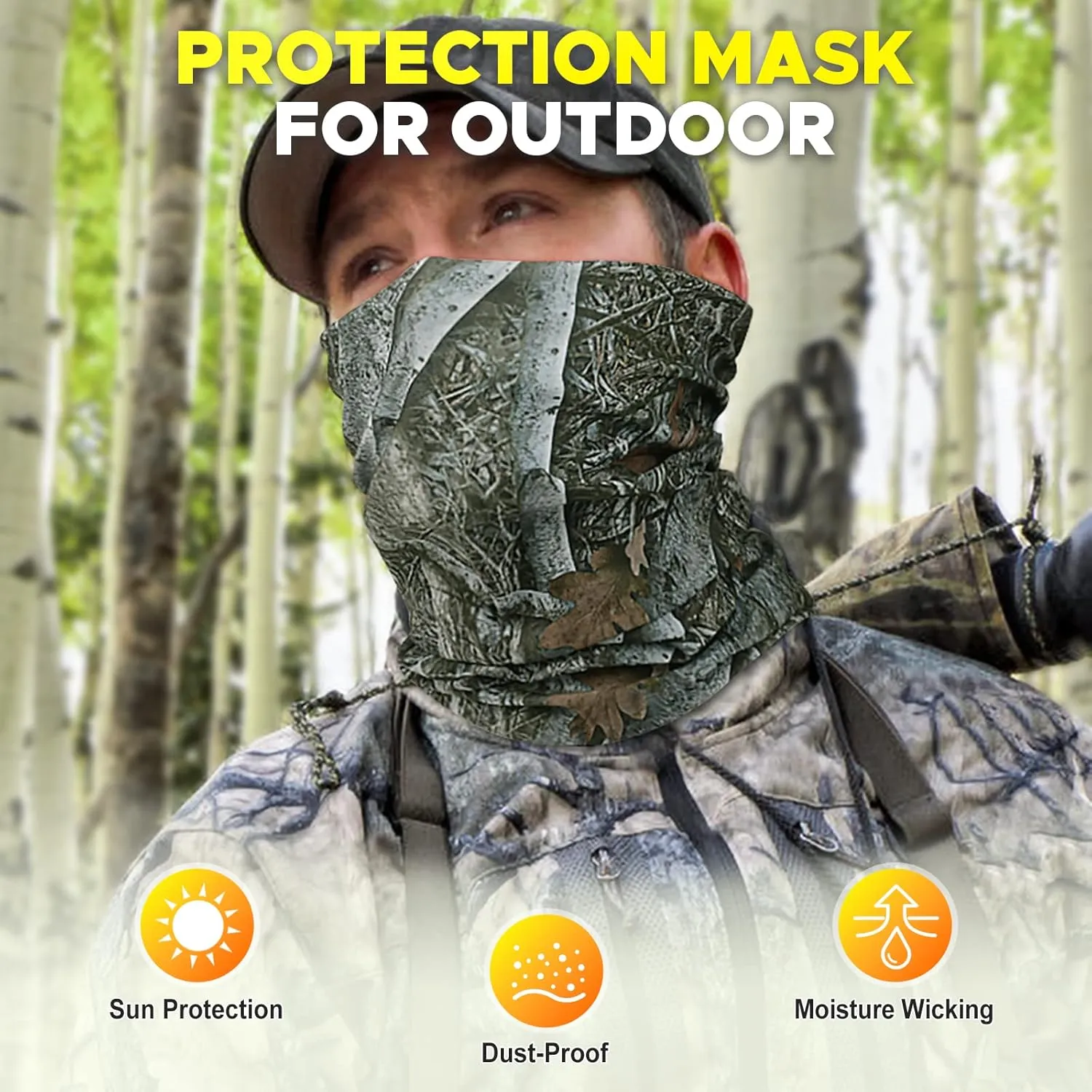 JOEYOUNG Headwear, Bandana, Neck Gaiter Head Wrap Headband Balaclava Magic Scarf
