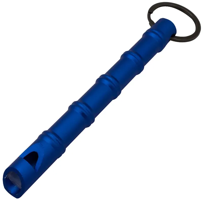 Kubotan Keychain with Emergency Whistle - Blue