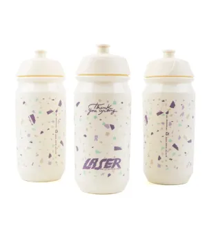 LASER x RODAGIRA Thank You For Cycling Water Bottle  - Cream