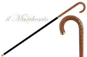 Luxury Walking stick Encrusted with hundreds Red Crystals