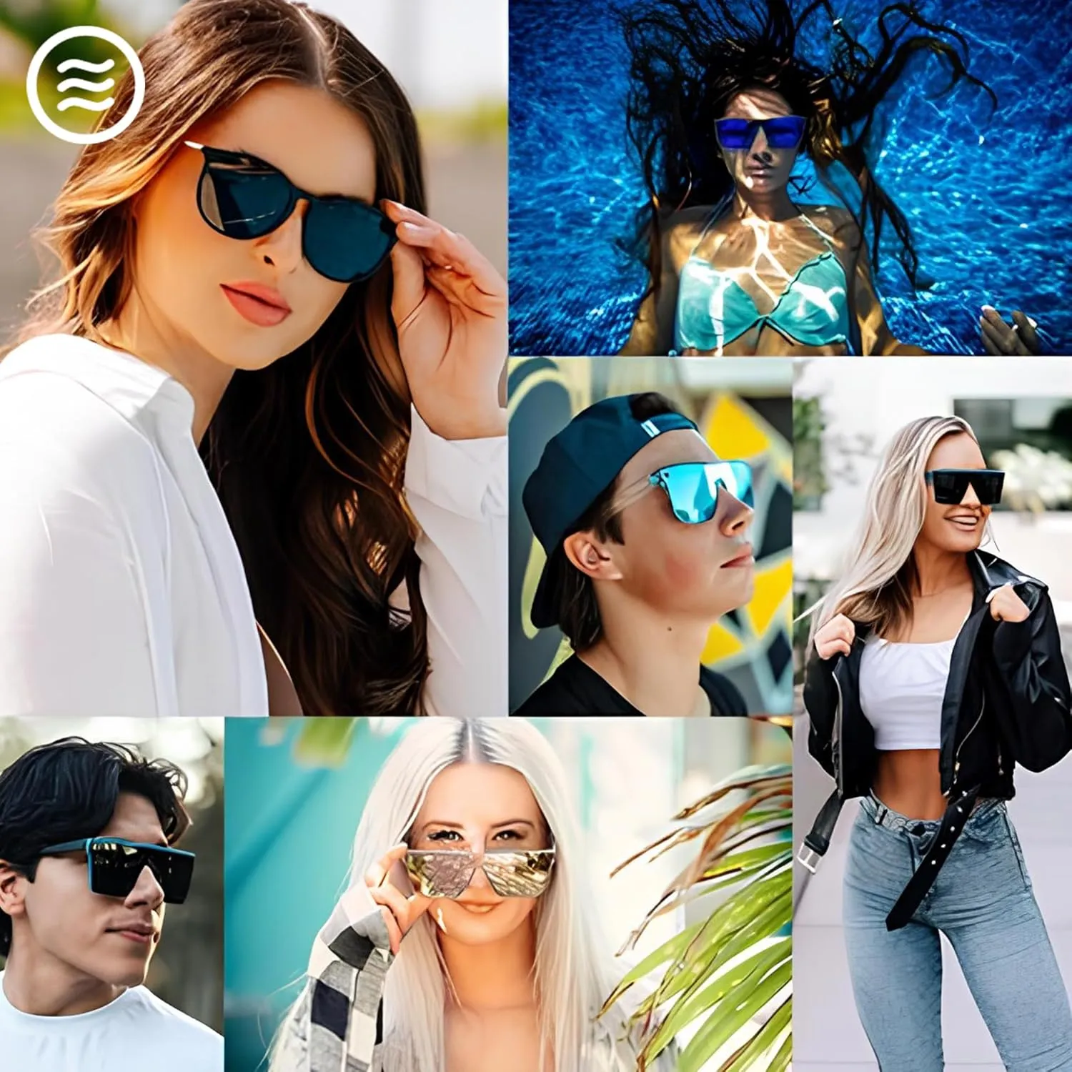 NEVEN Legend TR90 UV Polarized Sunglasses for Men & Women - Timeless Square Glasses for Sports