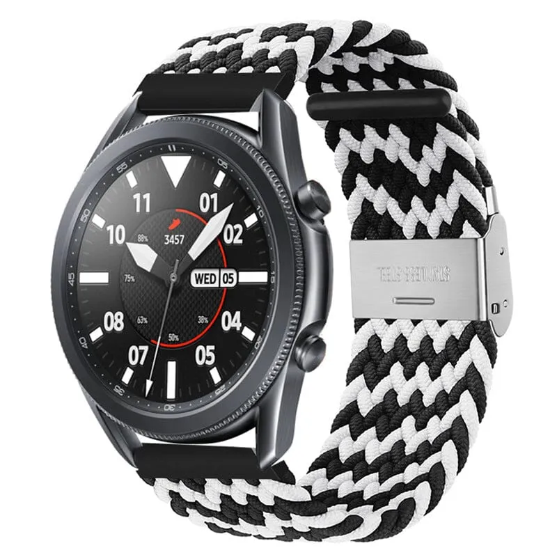 Nylon Braided Loop Watch Straps Compatible with the Garmin Approach S40