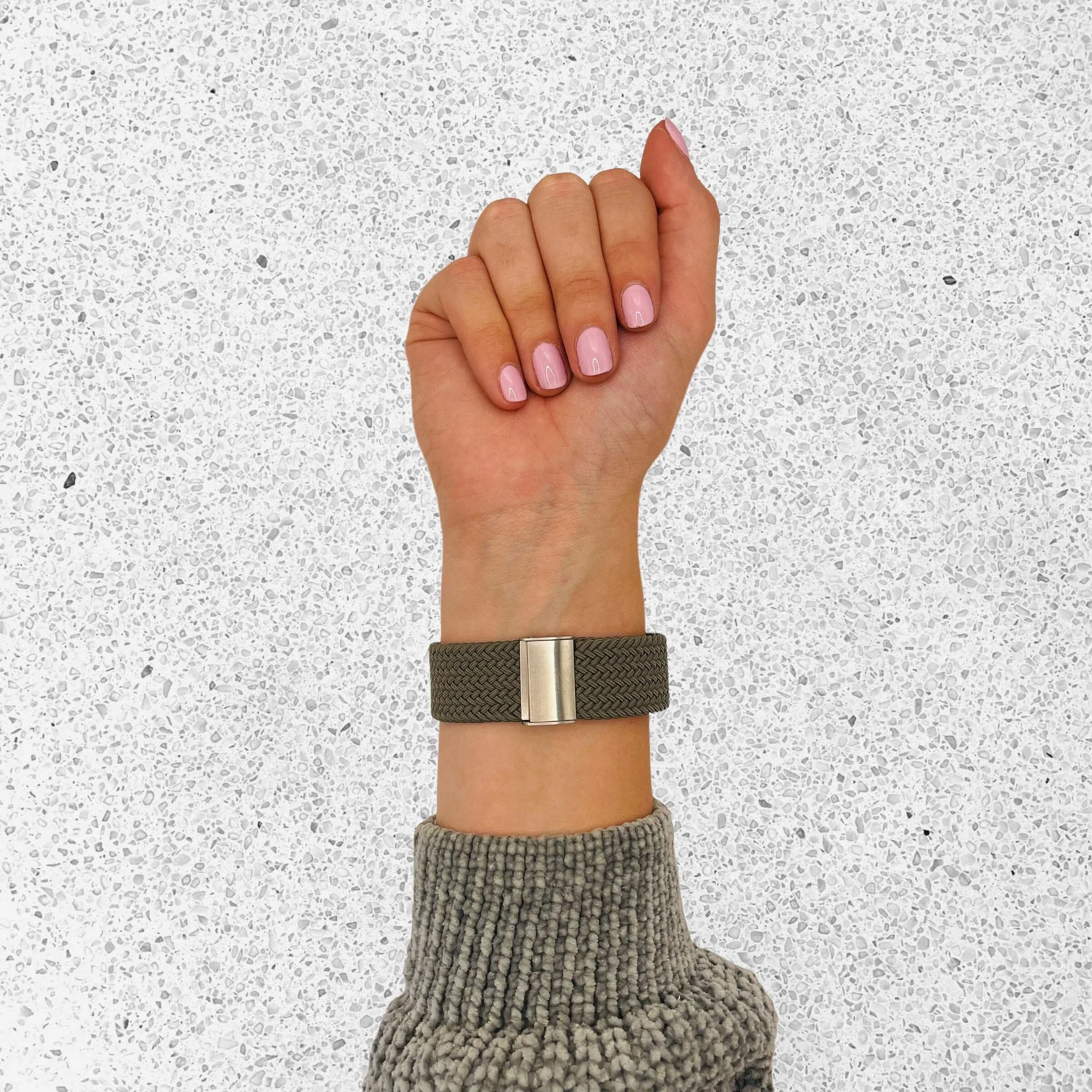 Nylon Braided Loop Watch Straps Compatible with the Garmin Approach S40