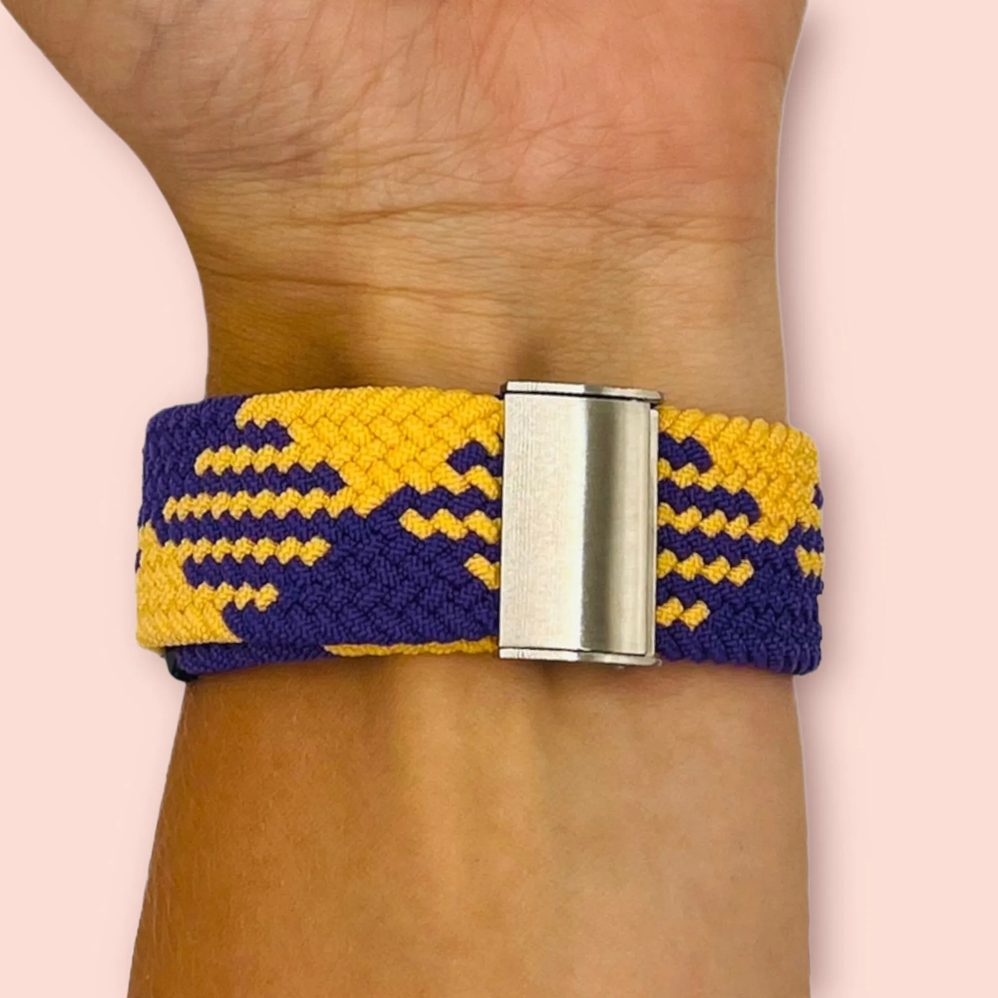 Nylon Braided Loop Watch Straps Compatible with the Garmin Approach S40