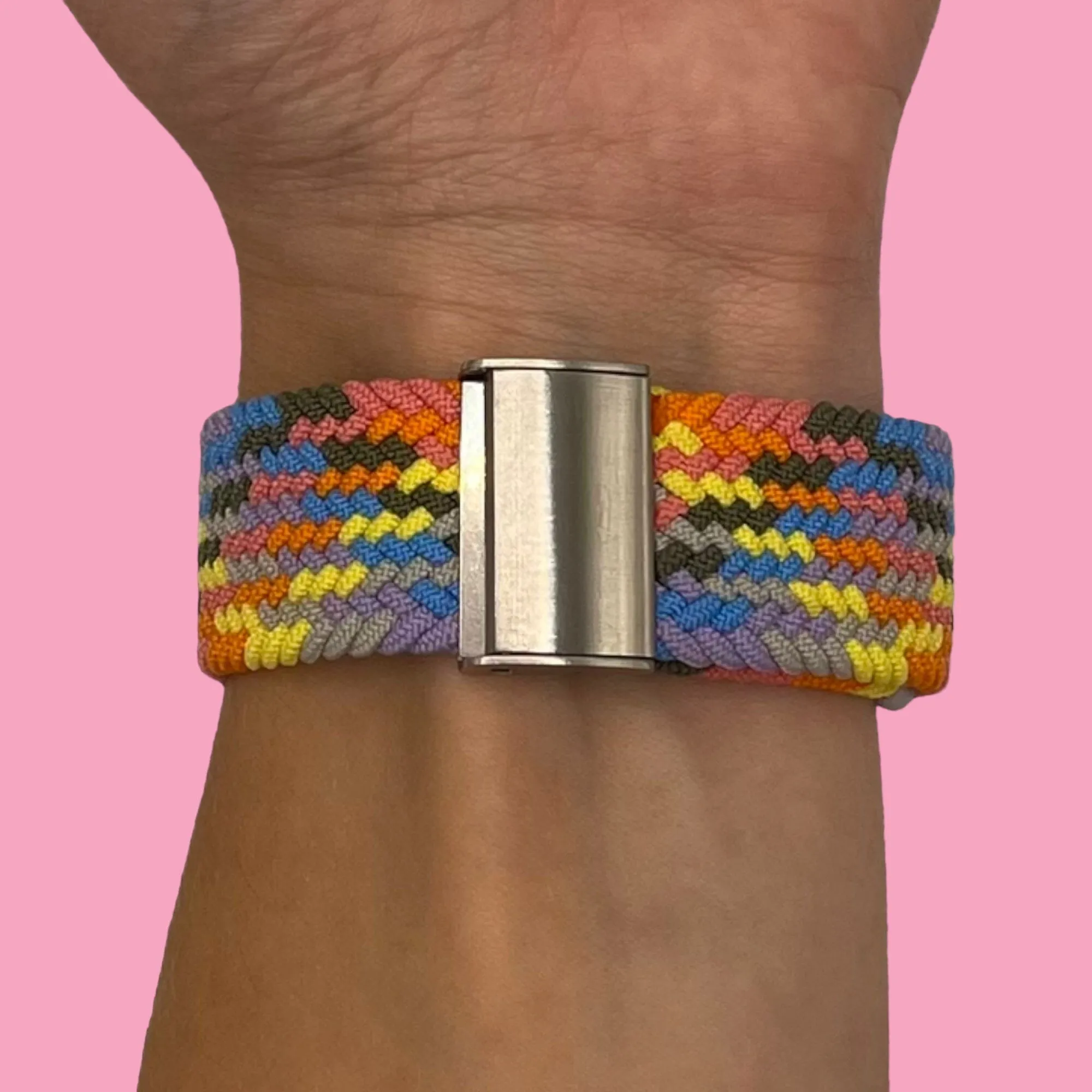 Nylon Braided Loop Watch Straps Compatible with the Garmin Approach S40