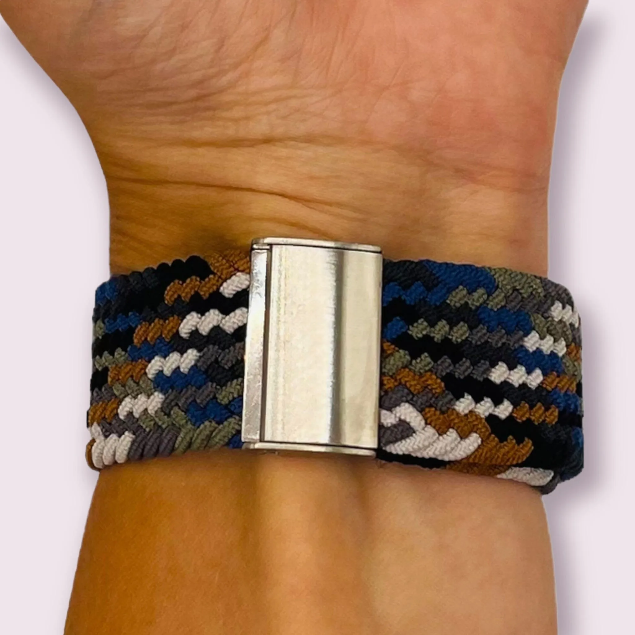 Nylon Braided Loop Watch Straps Compatible with the Garmin Approach S40