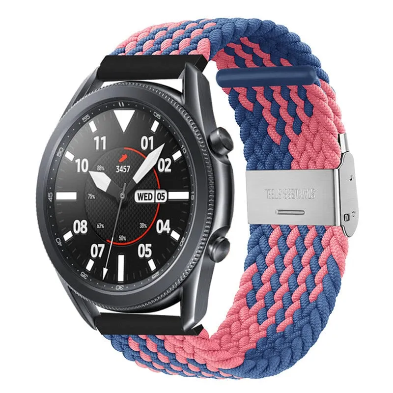 Nylon Braided Loop Watch Straps Compatible with the Garmin Approach S40