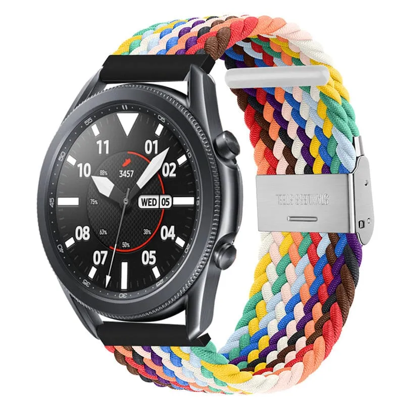 Nylon Braided Loop Watch Straps Compatible with the Garmin Approach S40