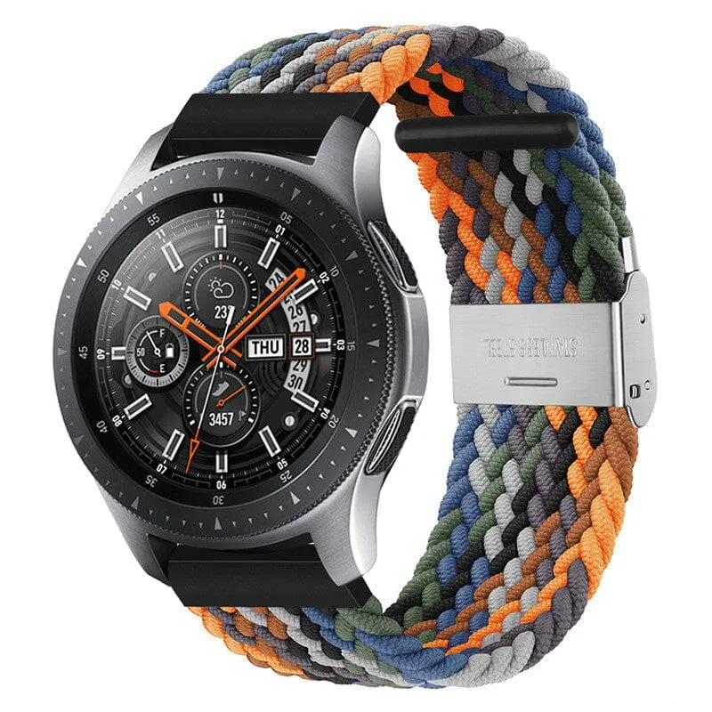 Nylon Braided Loop Watch Straps Compatible with the Garmin Approach S40