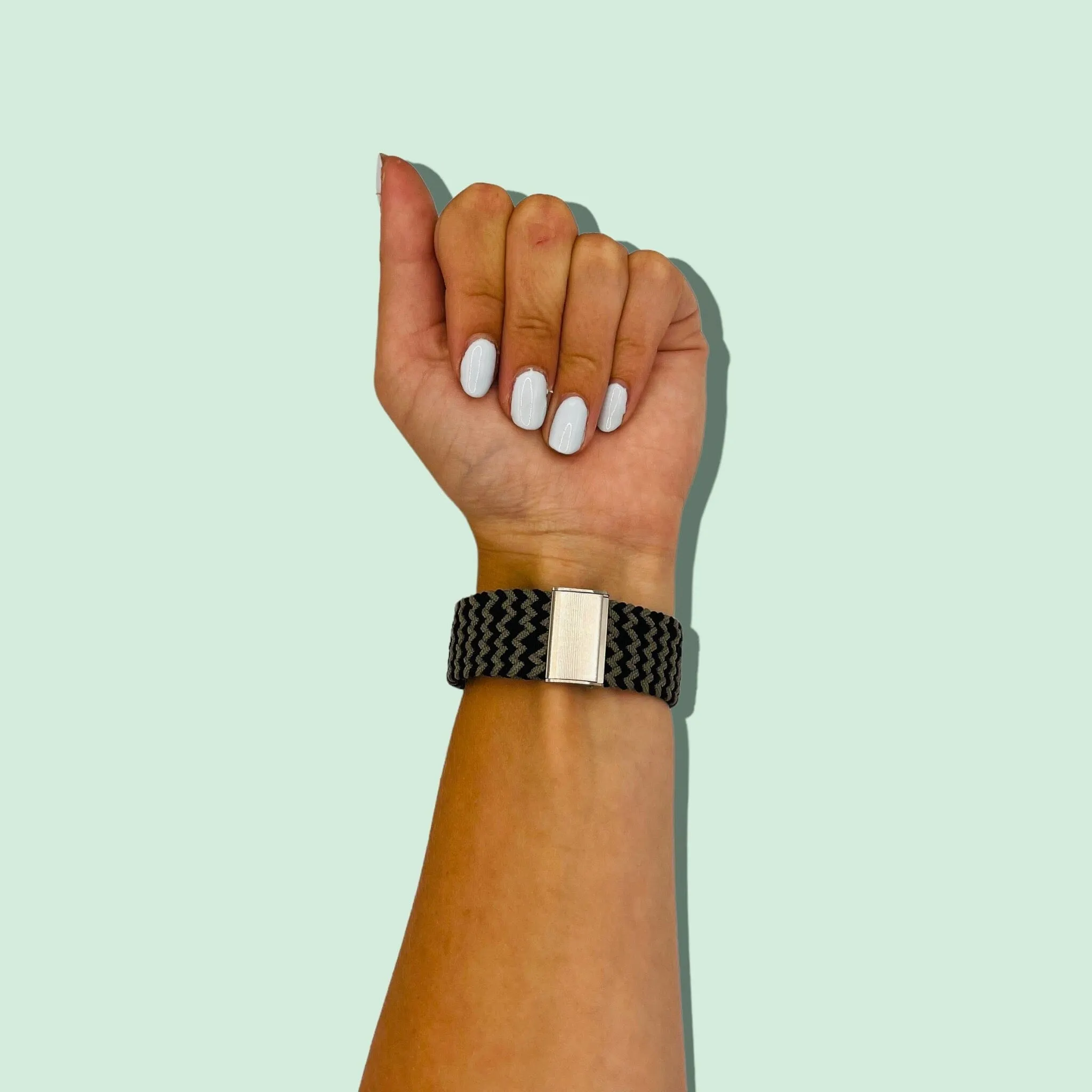 Nylon Braided Loop Watch Straps Compatible with the Garmin Approach S40