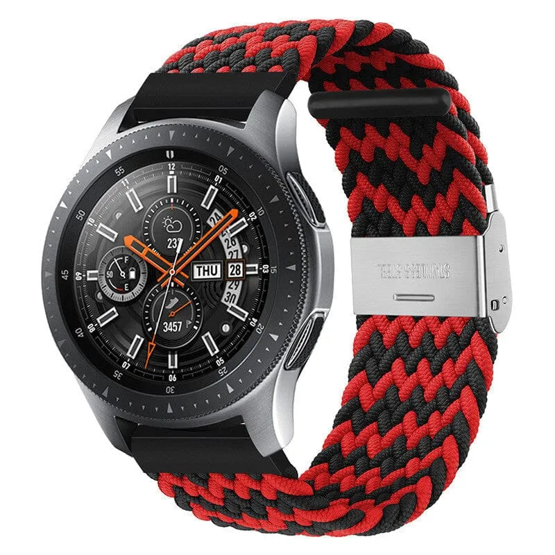 Nylon Braided Loop Watch Straps Compatible with the Garmin Approach S40