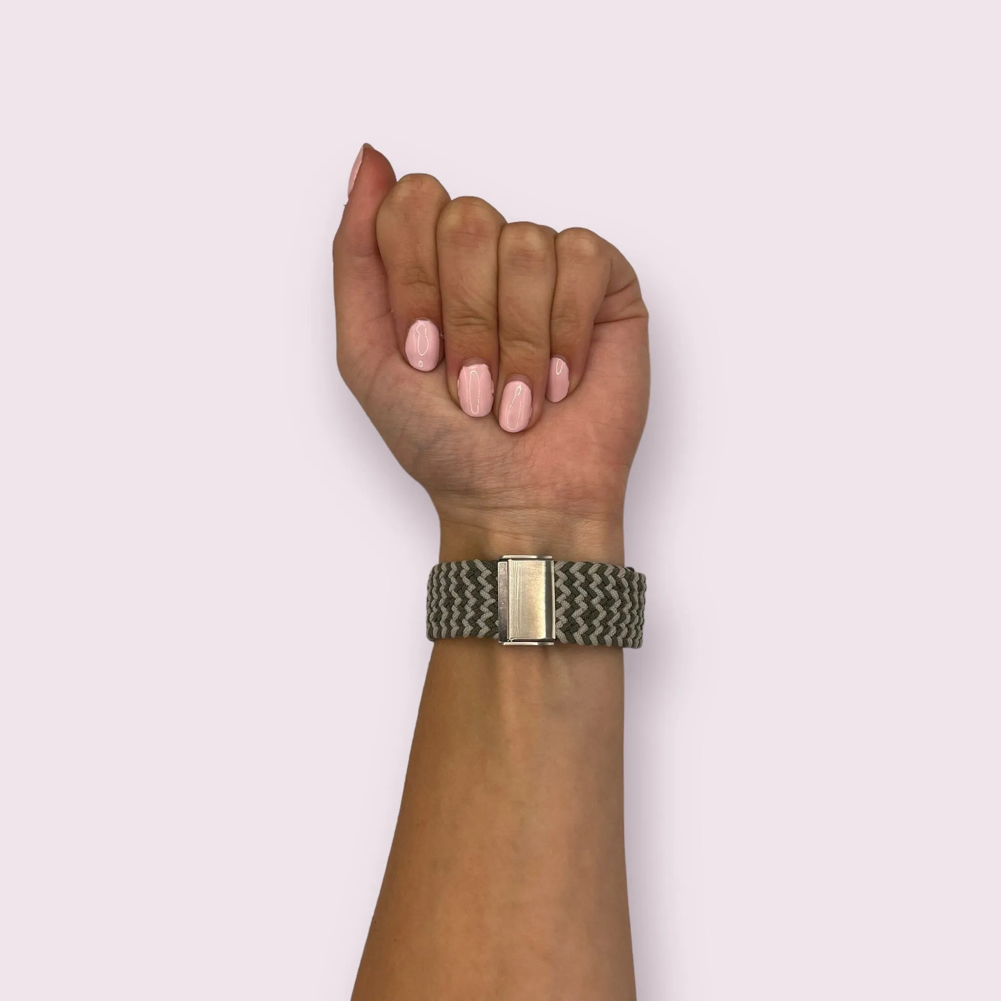Nylon Braided Loop Watch Straps Compatible with the Garmin Approach S42