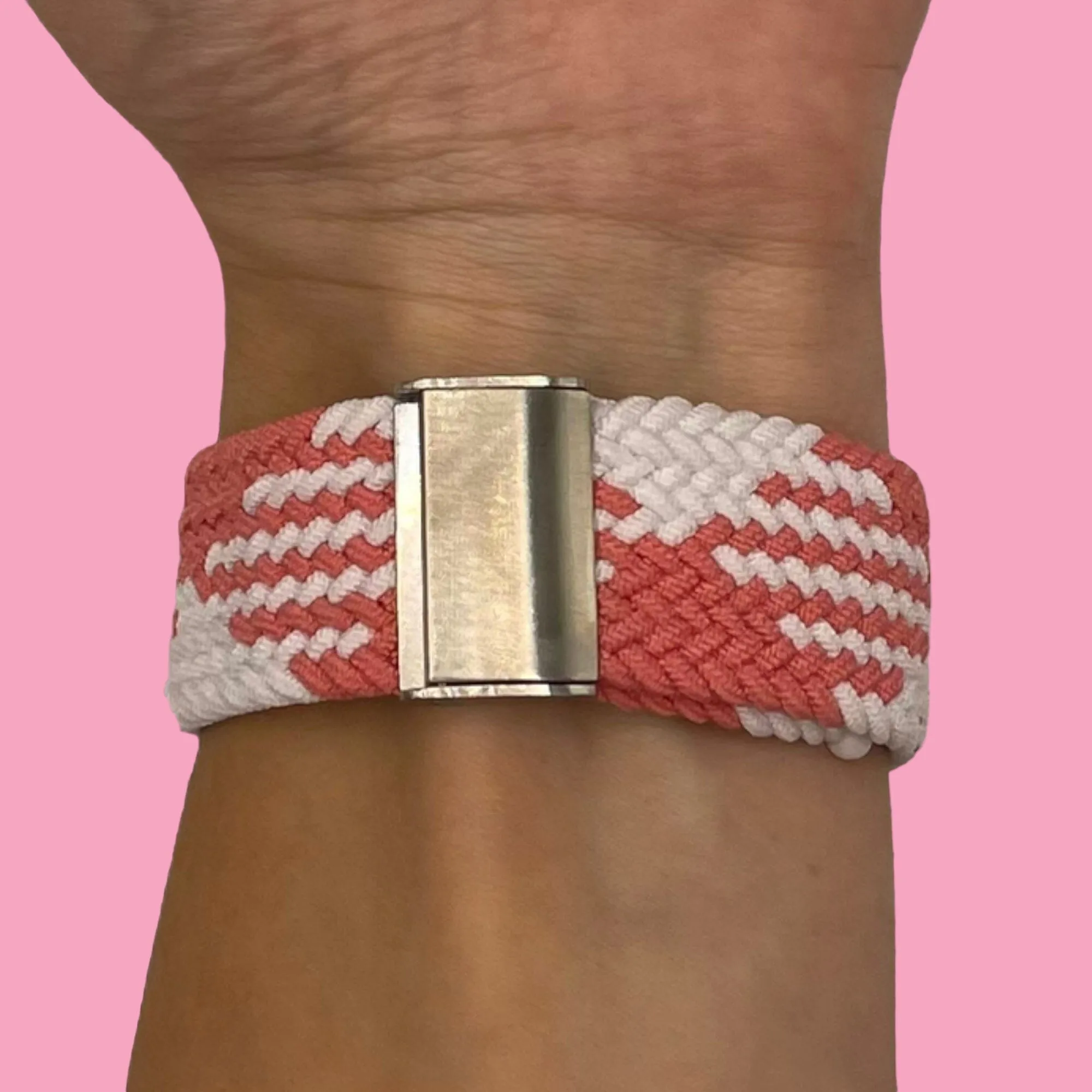 Nylon Braided Loop Watch Straps Compatible with the Garmin Approach S42