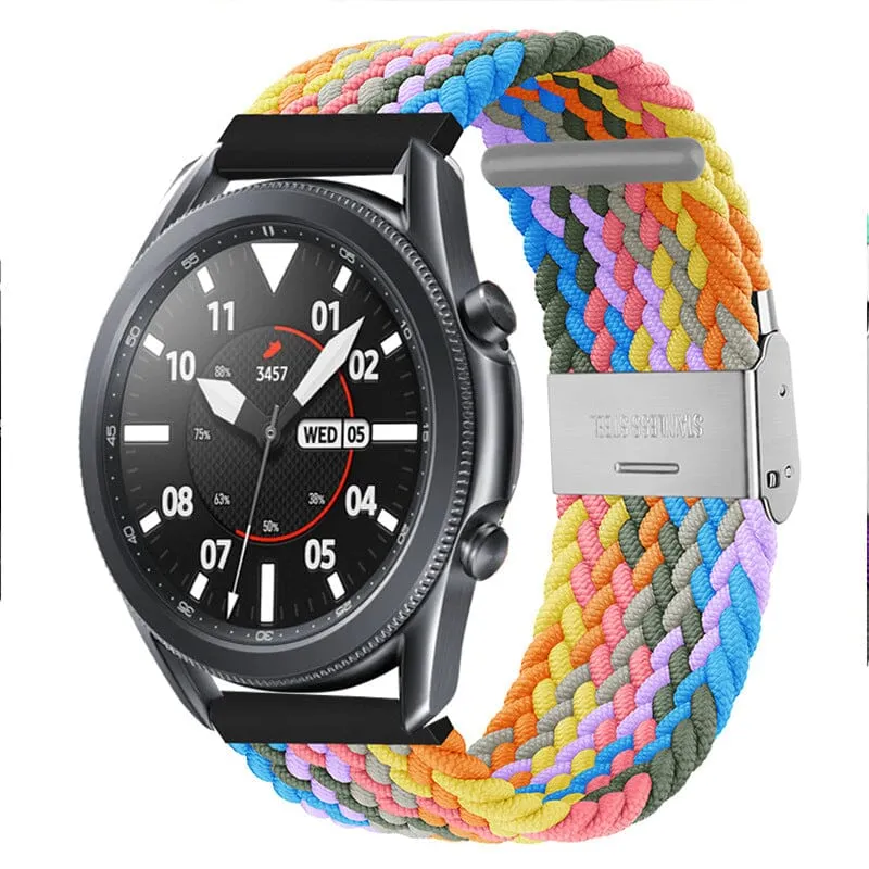 Nylon Braided Loop Watch Straps Compatible with the Garmin Approach S42