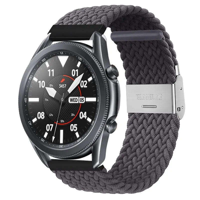 Nylon Braided Loop Watch Straps Compatible with the Garmin Approach S42