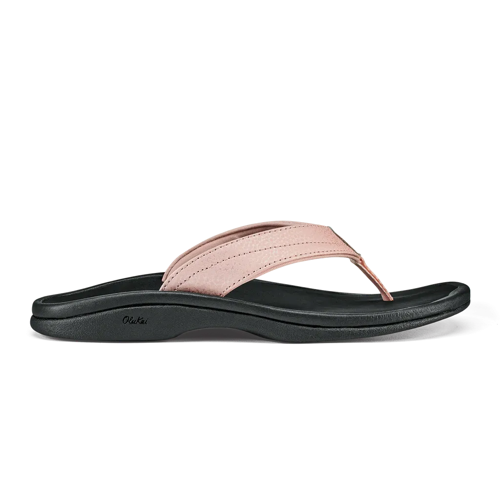 OLUKAI WMNS OHANA WATERPROOF SANDAL PETAL PINK/BLACK