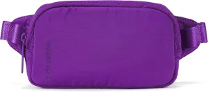 Pander Mini Belt Bag ?C Ultra Compact, Fits 6.7?? Phone, Lipstick, Earbuds, Essentials, Small Crossbody Waist Purse, Dark Magenta
