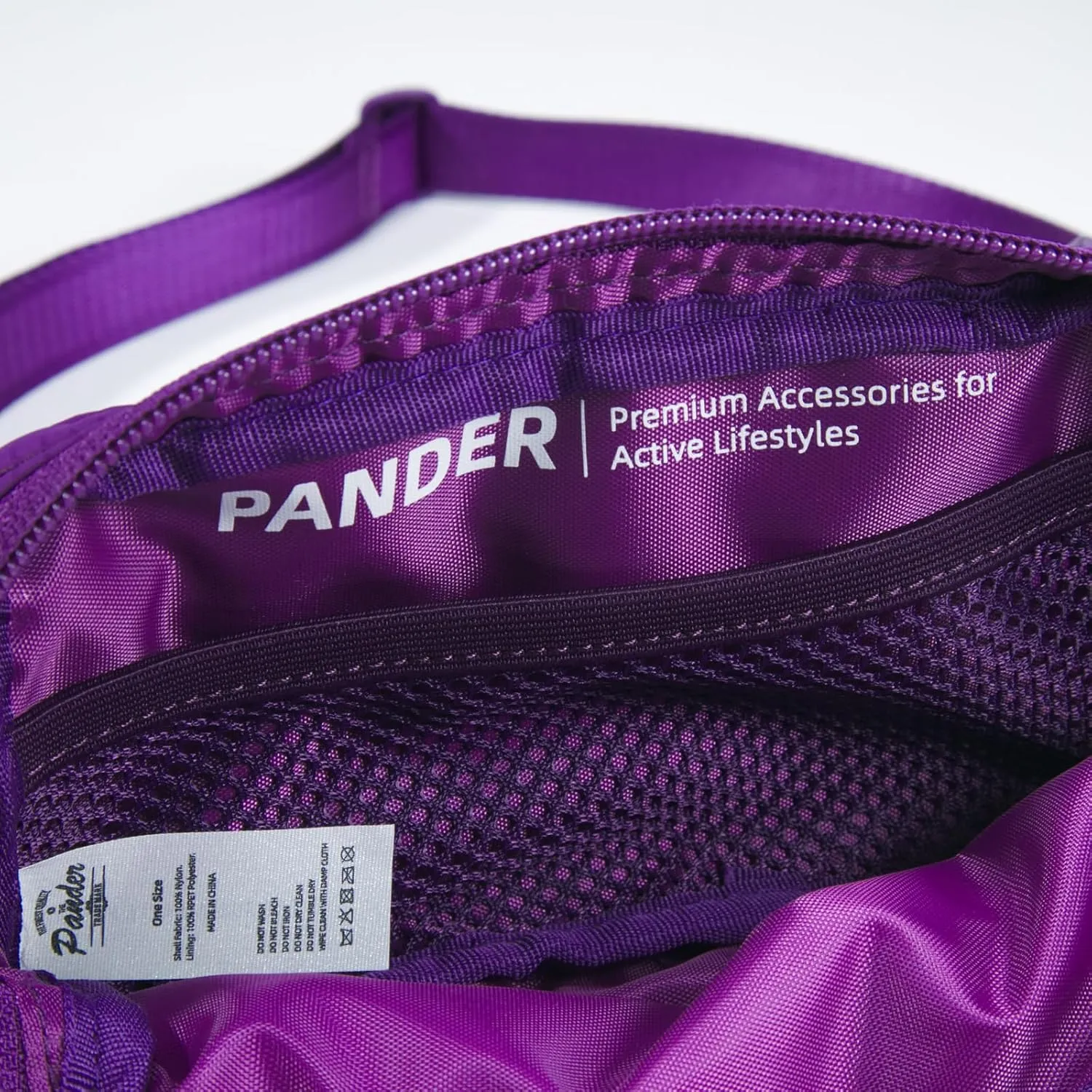 Pander Mini Belt Bag ?C Ultra Compact, Fits 6.7?? Phone, Lipstick, Earbuds, Essentials, Small Crossbody Waist Purse, Dark Magenta