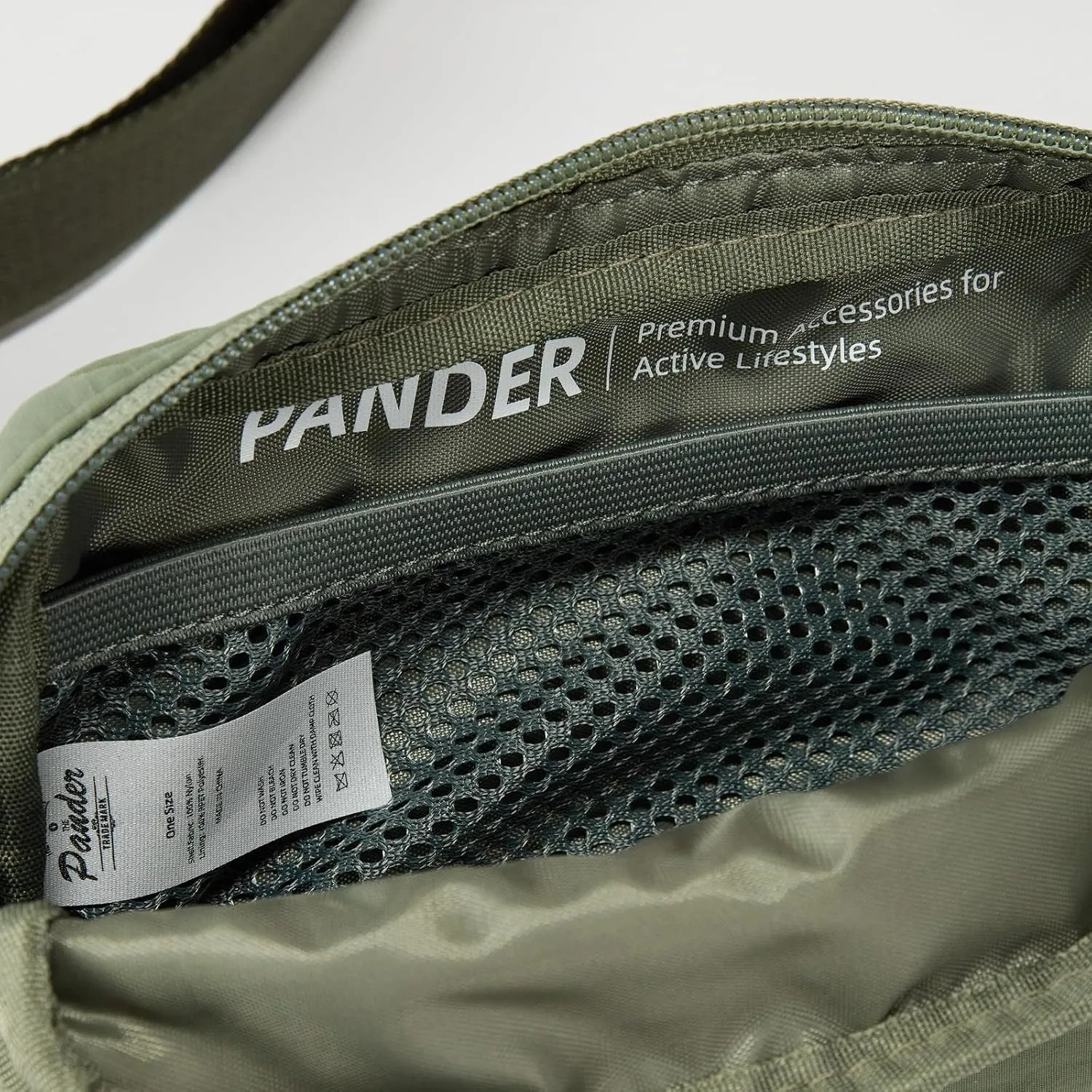 Pander Mini Belt Bag ?C Ultra Compact, Fits 6.7?? Phone, Lipstick, Earbuds, Essentials, Small Crossbody Waist Purse, Grey Sage