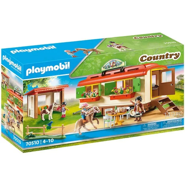 Playmobil 70510 Country Pony Shelter Mobile Home