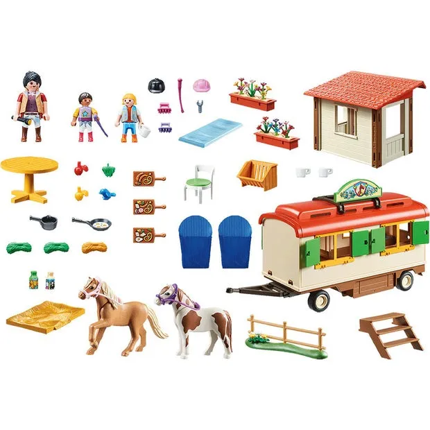 Playmobil 70510 Country Pony Shelter Mobile Home