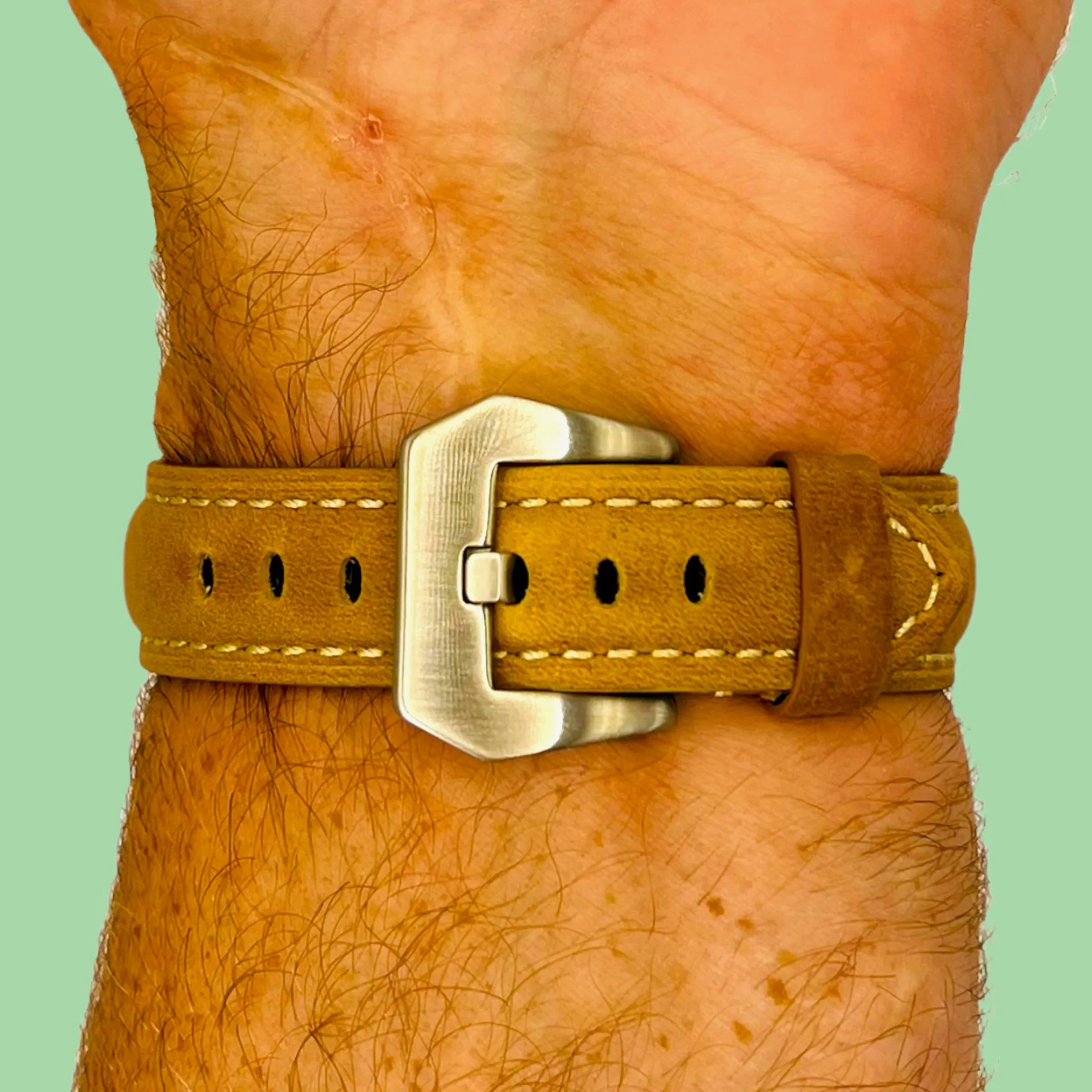 Retro Leather Straps Compatible with the Garmin Approach S40
