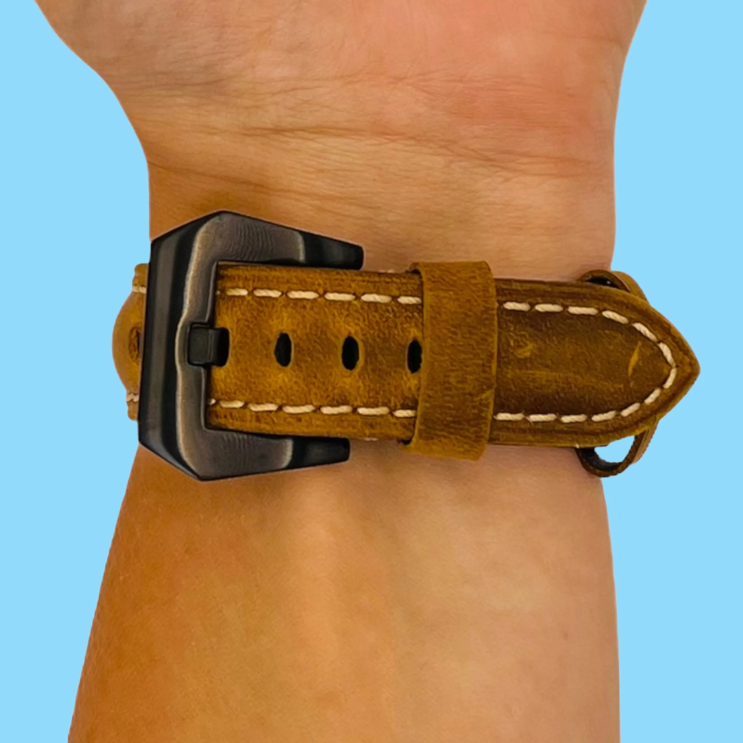 Retro Leather Straps Compatible with the Garmin Approach S40