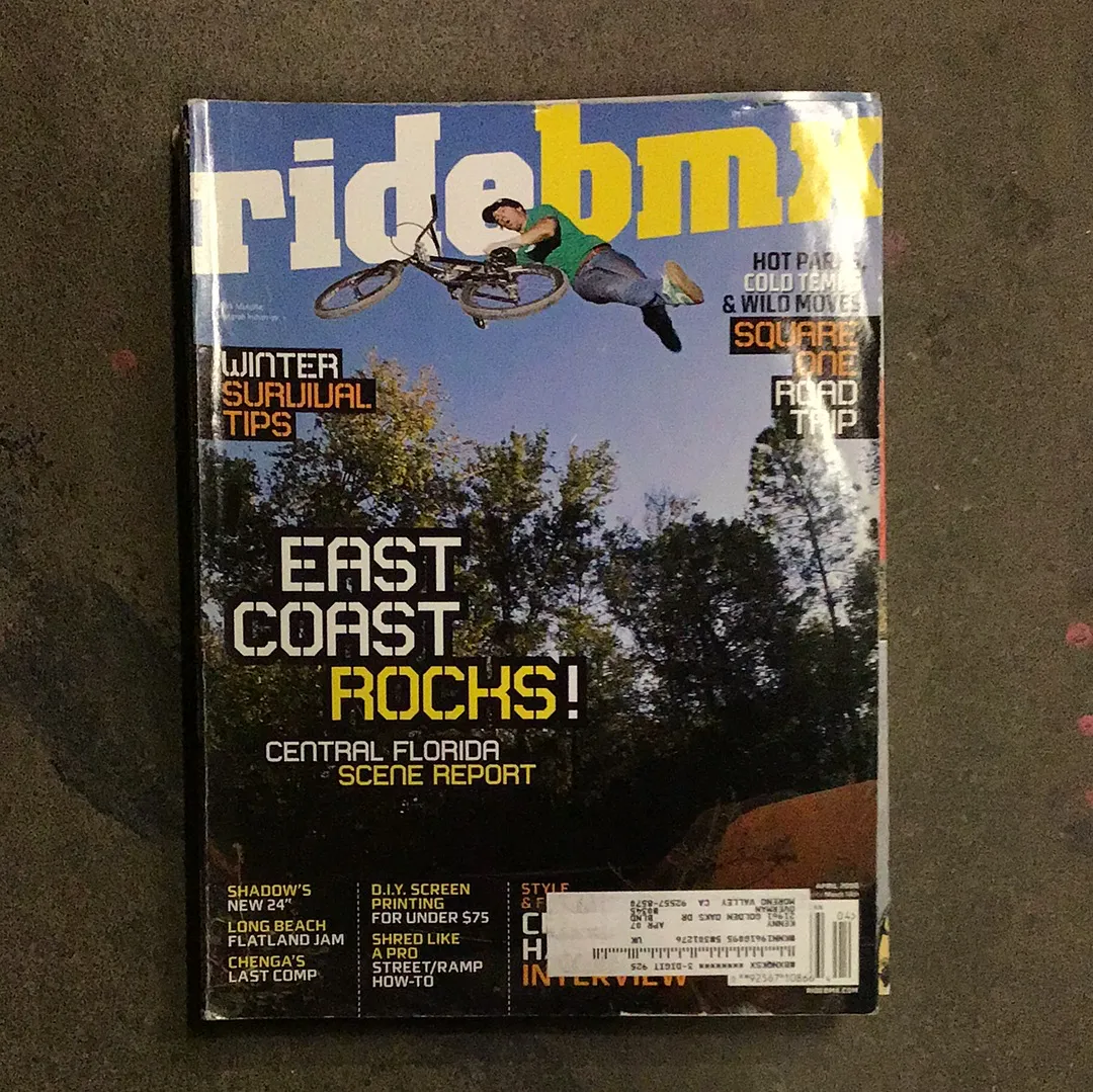 Ride Bmx magazine back issues 2006