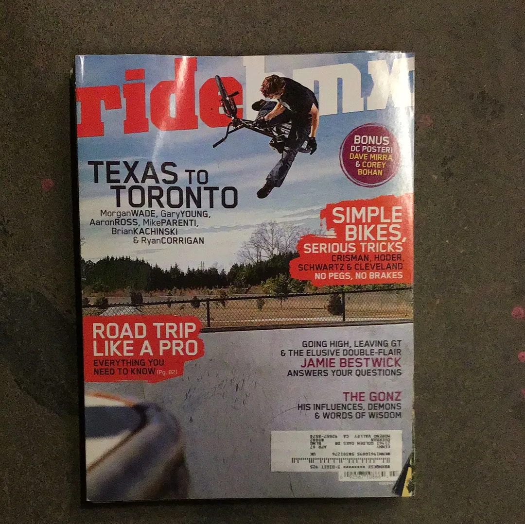 Ride Bmx magazine back issues 2006